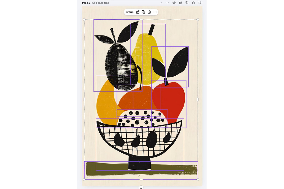 Modern Fruit Art & Layered Clipart, a Wallpaper Graphic by ARTOZEN DIGITAL (Photo 14 of 14)