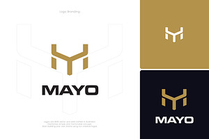 MY or YM Modern Monogram Logo Design, a Branding & Logo Template by Intenseartisan