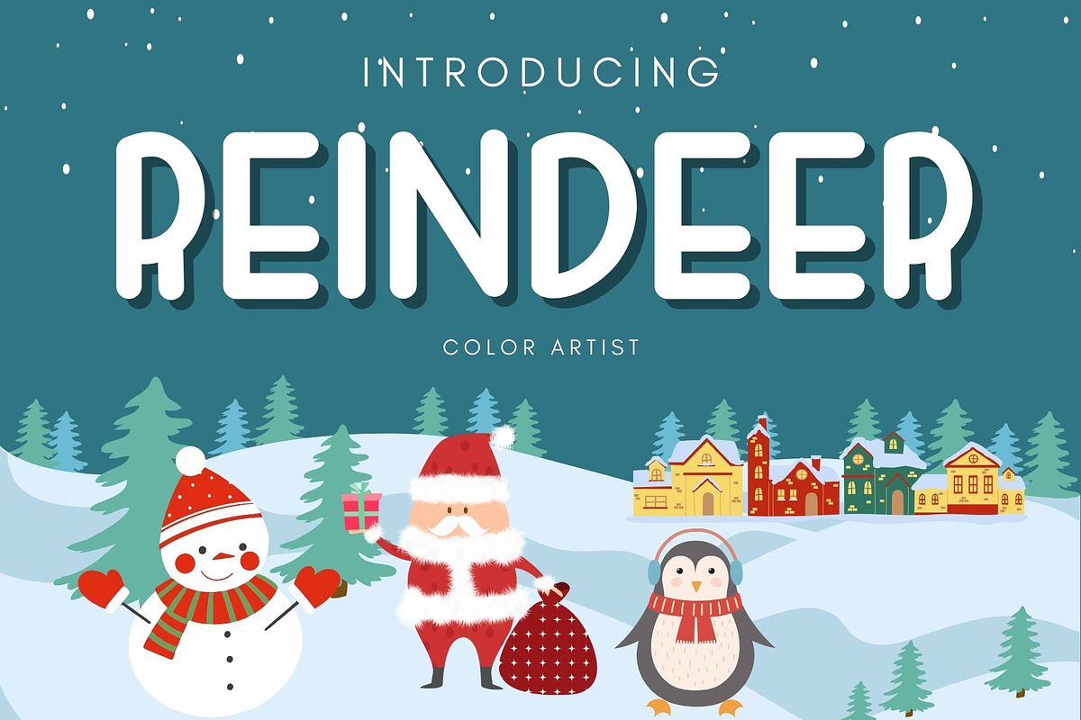 Reindeer Font, a Handwritten Font by MyFontsShop (Photo 1 of 10)