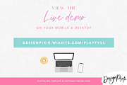 Playful Wix Website Template, a Wix Template by Design Pixie (Thumbnail 3 of 8)