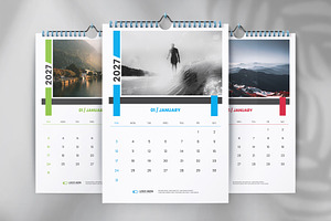 Wall calendar design template, a Stationery Template by Tanmoy Topu