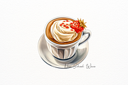 Hyperrealistic Watercolor Drinks, a Food Illustration by New-School-Wave (Thumbnail 4 of 7)