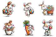 Cute Cartoon-Easter Clip-art Png, an Illustration by CreationArt (Thumbnail 5 of 6)