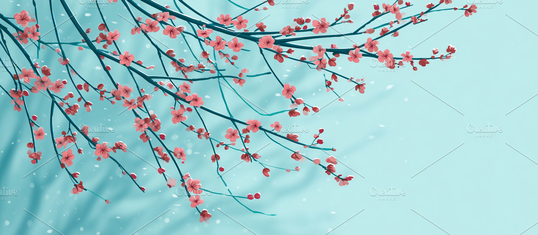 Elegant pink cherry blossom branches, a Nature Photo by MistyDay