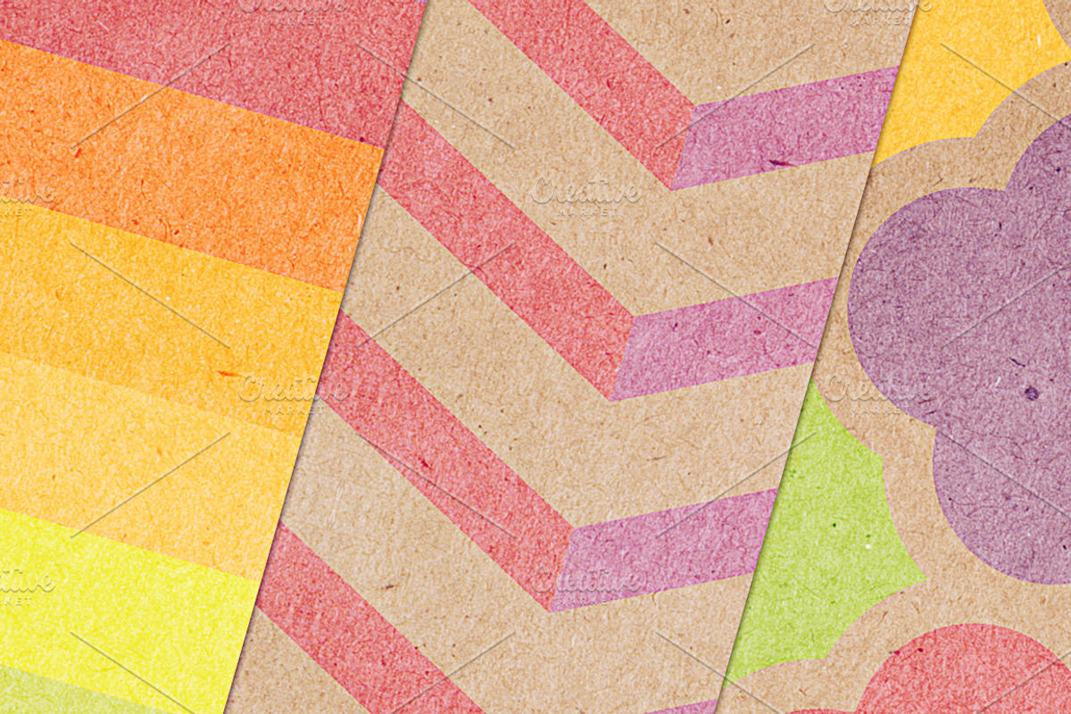 Paper Rainbow 12 Pattern Set preview 3