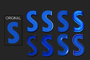 Bevel Text Effect Layer Styles, a Layer Style Add-On by Posh Papers & Patterns (Thumbnail 4 of 7)