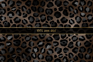 Black Leopard Digital Paper