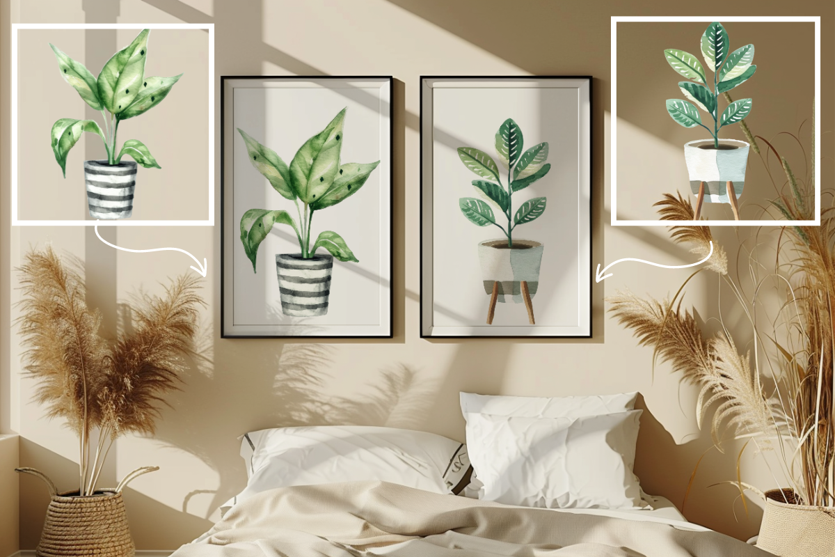 House Plants Clipart Potted Plants, a Decorative Illustration by Paper Artsthetics (Photo 7 of 8)