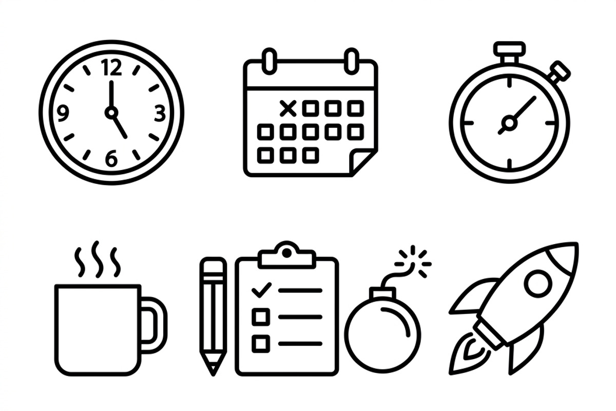 350 Project Management Icons, an Outline Icon by adenpinkstore (Photo 2 of 14)