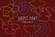 Shepit Font - Latine & Cyrillic, a Handwritten Font by line & plane (Thumbnail 7 of 11)