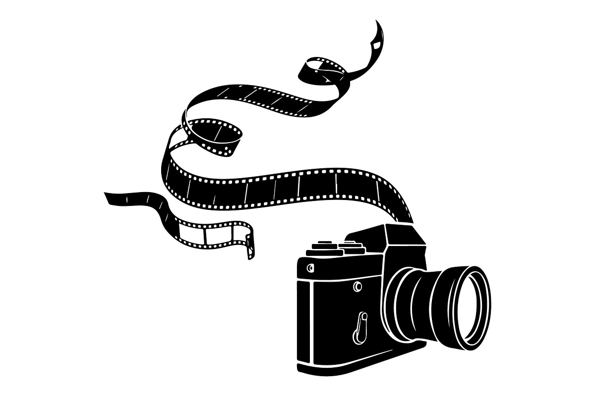 Vintage Camera Film Silhouette, an Object Illustration by yasushie (Photo 28 of 31)