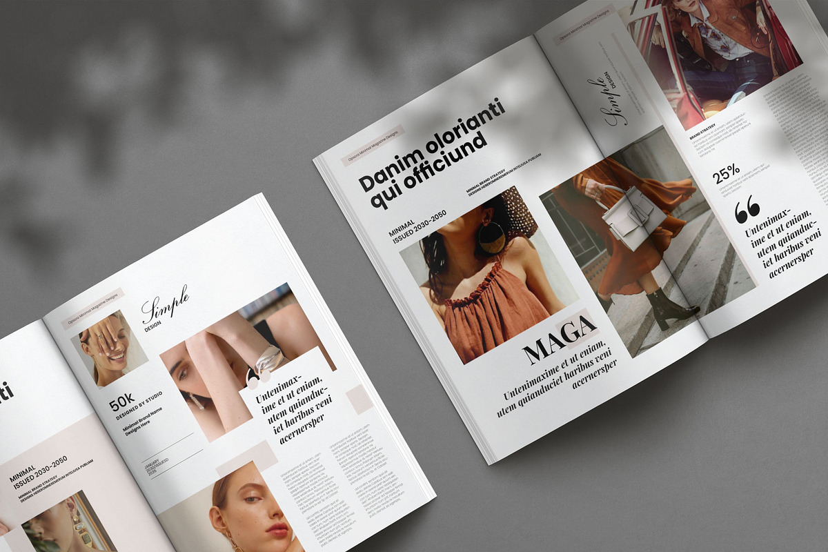 Modern Magazine Template Layout, a Magazine Template by Creative-Work (Photo 7 of 8)