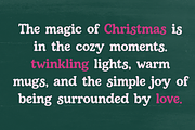 Kringle Avenue Serif Christmas Font, a Font by Blush Font Co. (Thumbnail 3 of 4)