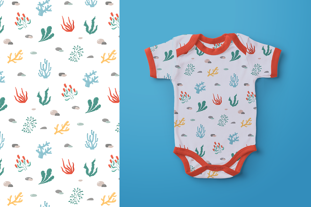 Ocean Adventure Patterns—6 Designs, an Illustration by ApollinariaManko (Photo 7 of 9)