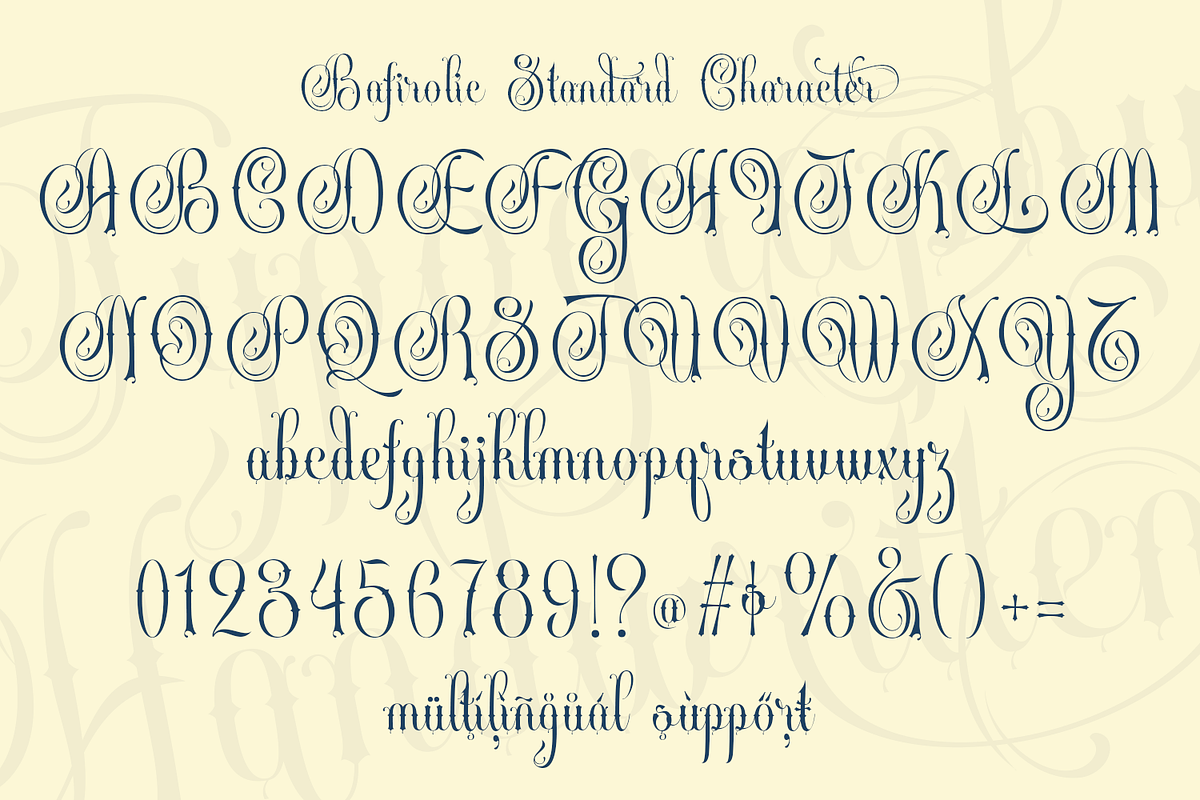 Bafirolic Classic Script, a Script Font by TypeClassHeroes (Photo 3 of 10)