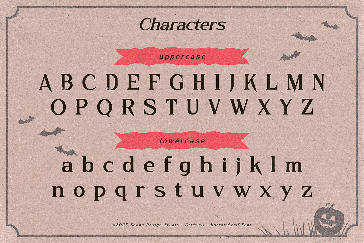 Grimveil - Horror Serif Font, a Serif Font by Snape Design Studio (Photo 3 of 12)