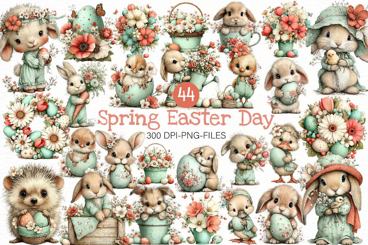 Whimsical Sweet Spring Easter Day, an Illustration by Designworld (Photo 1 of 8)