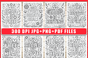 Spiritual Healing Quotes Coloring, an Empty State Illustration by Ink Gallery (Thumbnail 2 of 4)