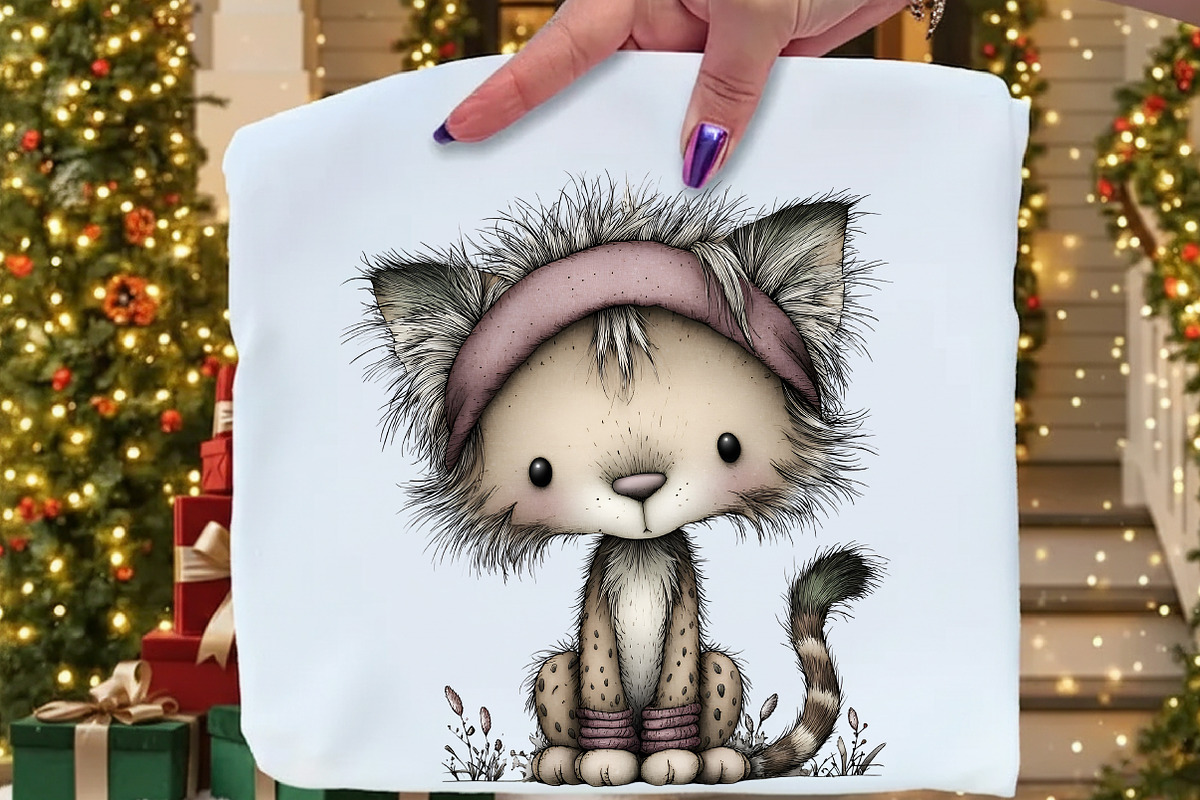 Whimsical Winter Animal Clipart, an Illustration by Craft Nest (Photo 3 of 8)