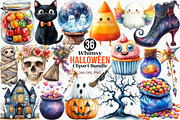 Whimsy Halloween Clipart Bundle, an Illustration by Canvas Craft (Thumbnail 1 of 7)