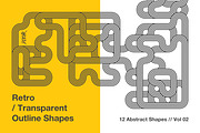 Retro Transparent Outline Shapes V02, a Graphic by dvtchk (Thumbnail 1 of 4)