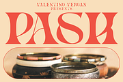 Pask - Variable Retro Font Family, a Serif Font by Valentino Vergan (Thumbnail 1 of 9)