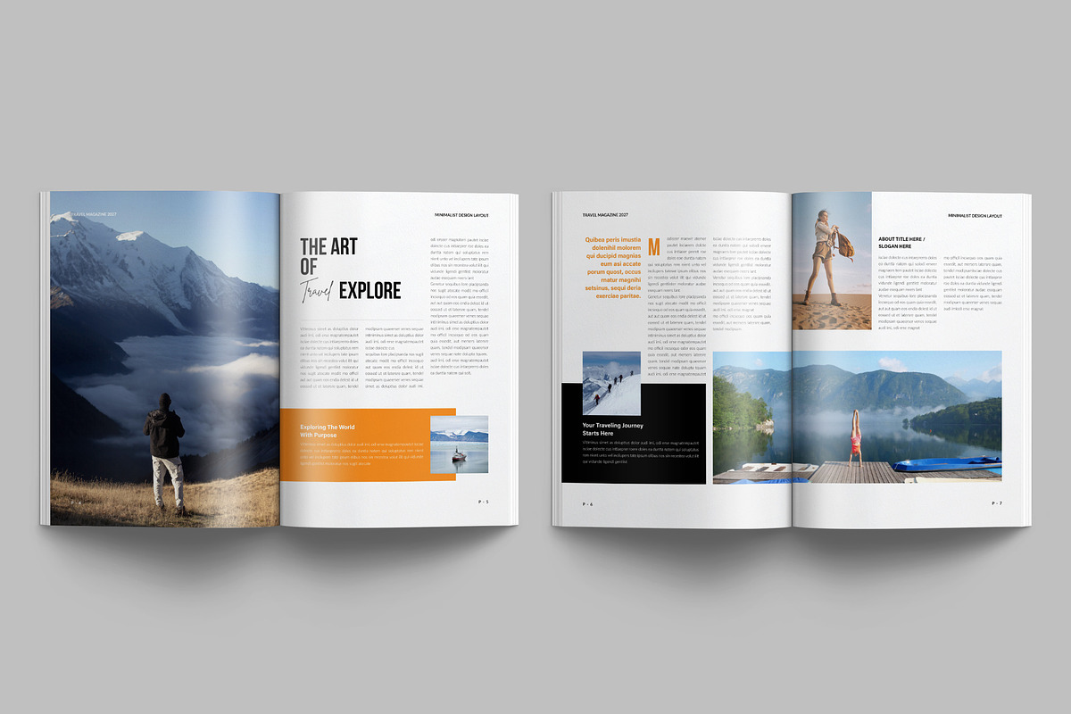 Travel Magazine Template, a Magazine Template by NorthPeak (Photo 5 of 14)