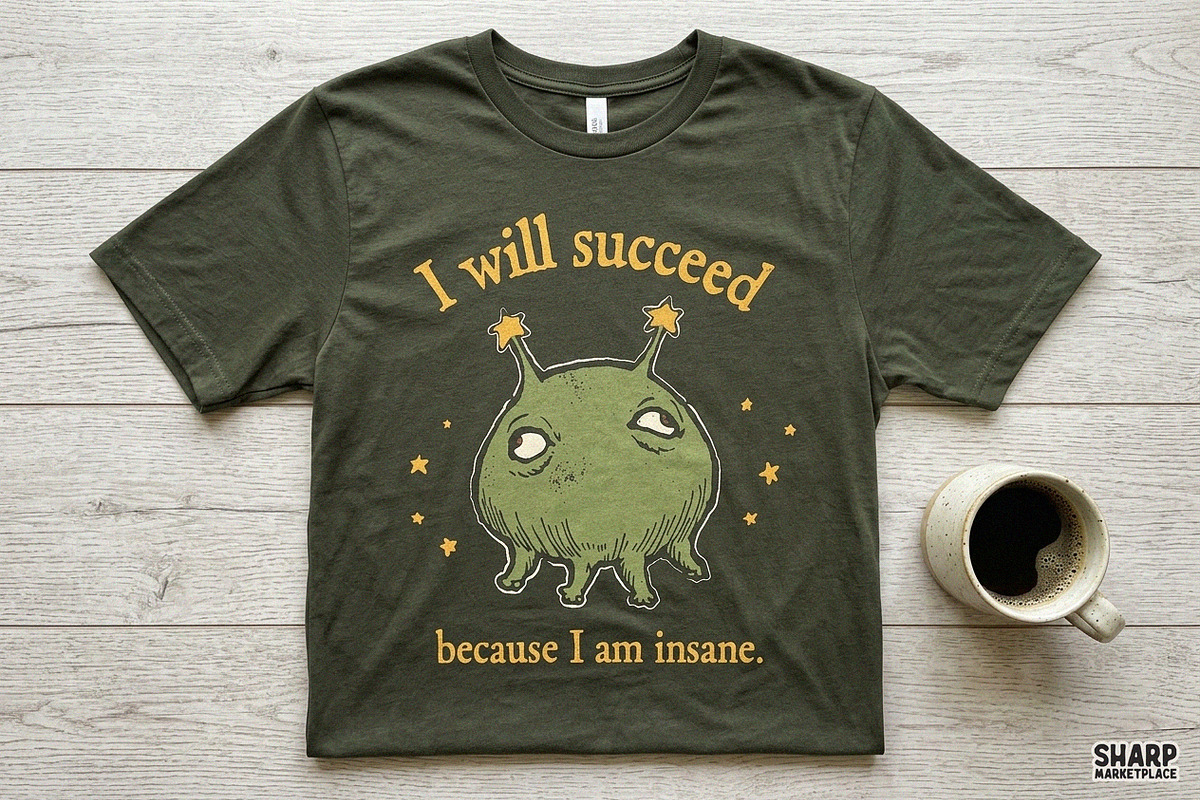 I Will Succeed Because I Am Insane, an Object Graphic by SharpMarketplace (Photo 4 of 5)