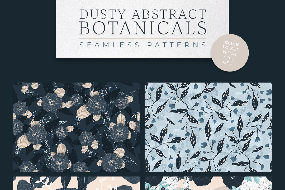 Dusty Abstract Botanicals Patterns, a Decorative Illustration by Ramona Schratt (Photo 12 of 12)