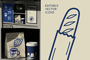 70+ Minimal Coffee Shop Line Icons, a Food Illustration by Chaka_32 (Thumbnail 2 of 8)
