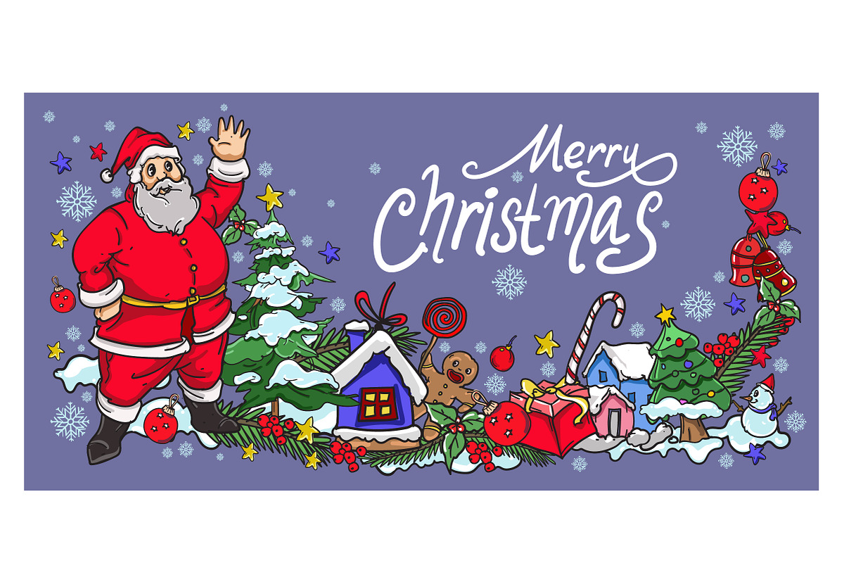 Christmas Greeting Card Illustration, a Decorative Illustration by singpentinkhappy (Photo 7 of 10)