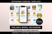Feelings Wheel Instagram Canva, a Templates & Theme by Miri Campbell (Thumbnail 1 of 9)