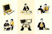 Law Drawing Illustration Set, a Person Illustration by Vectors Market (Thumbnail 5 of 9)