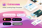 Nirwana HTML Landing Page Collection, a HTML Template by UInstrument (Thumbnail 1 of 19)