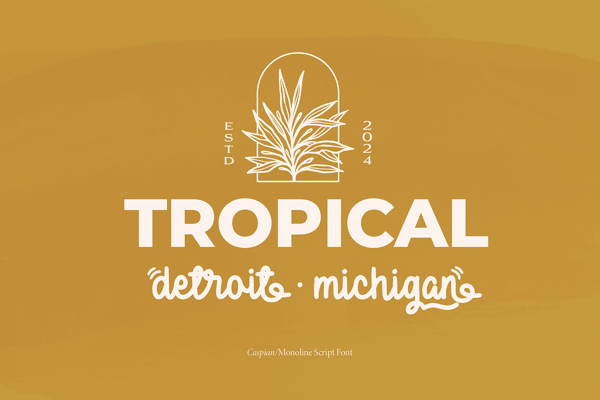 Caspian | Monoline Script, a Script Font by Denustudios (Photo 8 of 15)