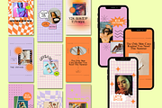 Neon Retro Canva Instagram Puzzle, a Social Media Template by Guavamelo Studio (Thumbnail 11 of 16)