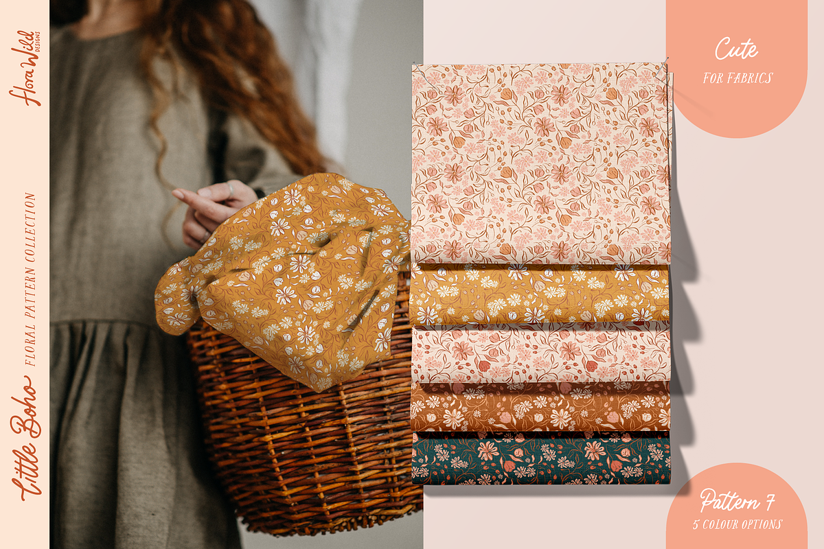 Little Boho Floral Patterns - VECTOR, a Pattern Graphic by Flora Wild Designs (Photo 7 of 8)