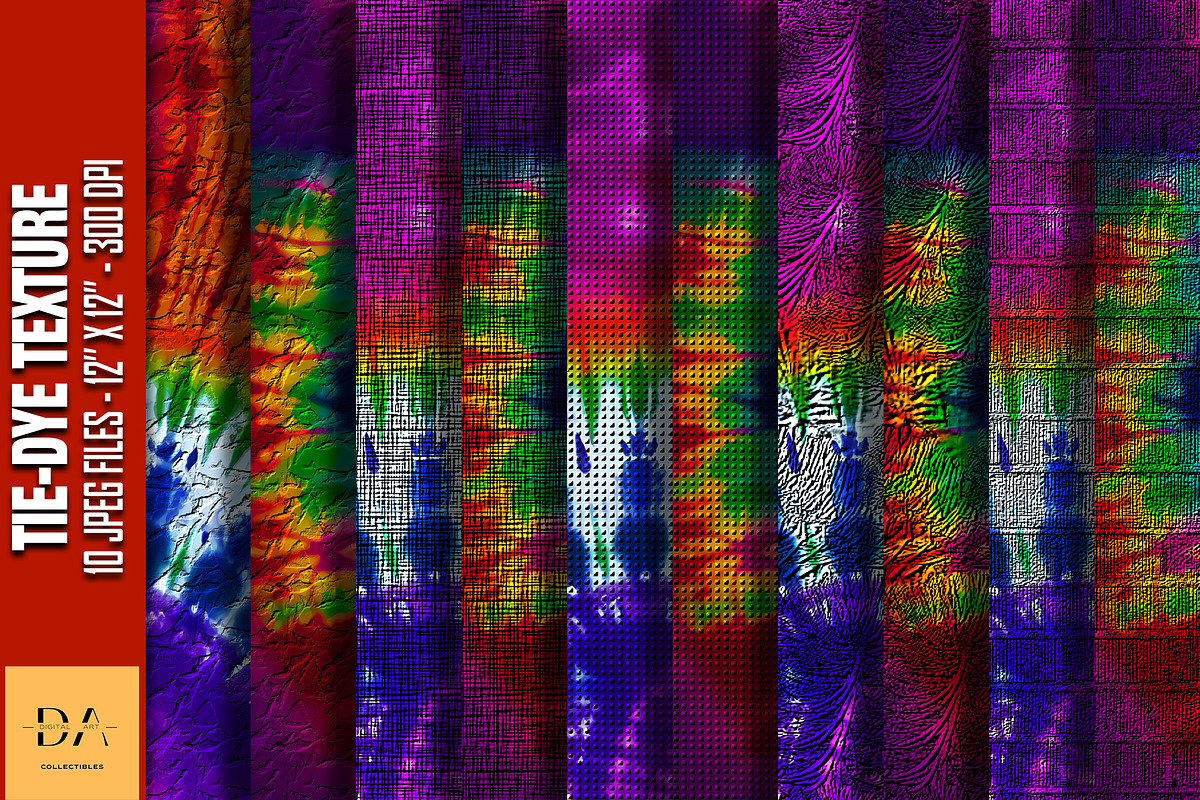 Tie-Dye Texture Digital Papers #86, a Texture Graphic by Digital Art Collectibles (Photo 1 of 5)