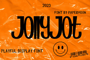 JollyJot Playful Display Font