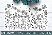 Hand Drawn Wildflower Line Bundle, an Illustration by Actual Pixel (Thumbnail 1 of 8)