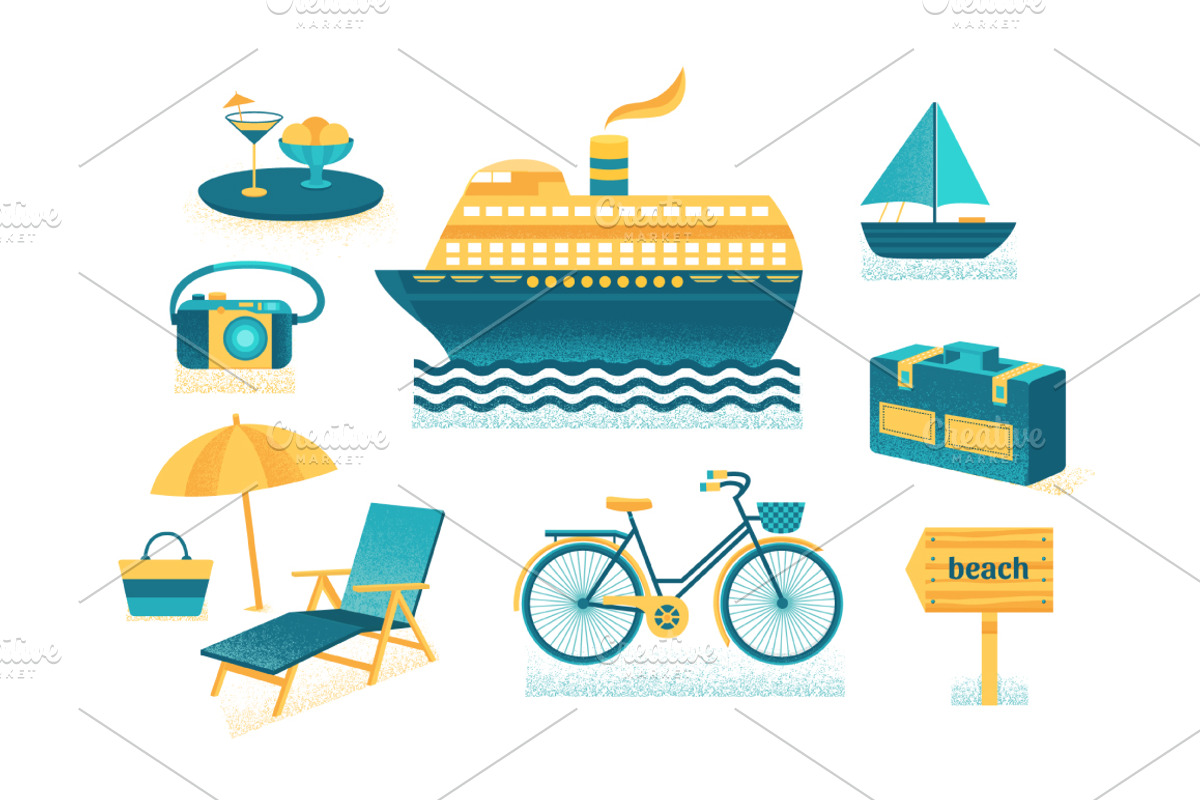 Summer collection-elements, icons, a Food Illustration by Dasha Efremova (Photo 4 of 8)