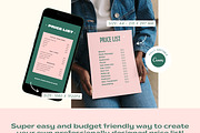 Modern Luxe Price Lists Templates, a Social Media Template by Hell Yeah Designs (Thumbnail 4 of 5)