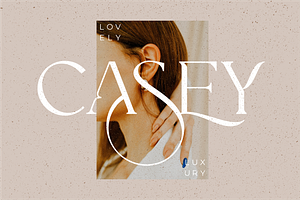 Casey - Luxury Editorial Typeface