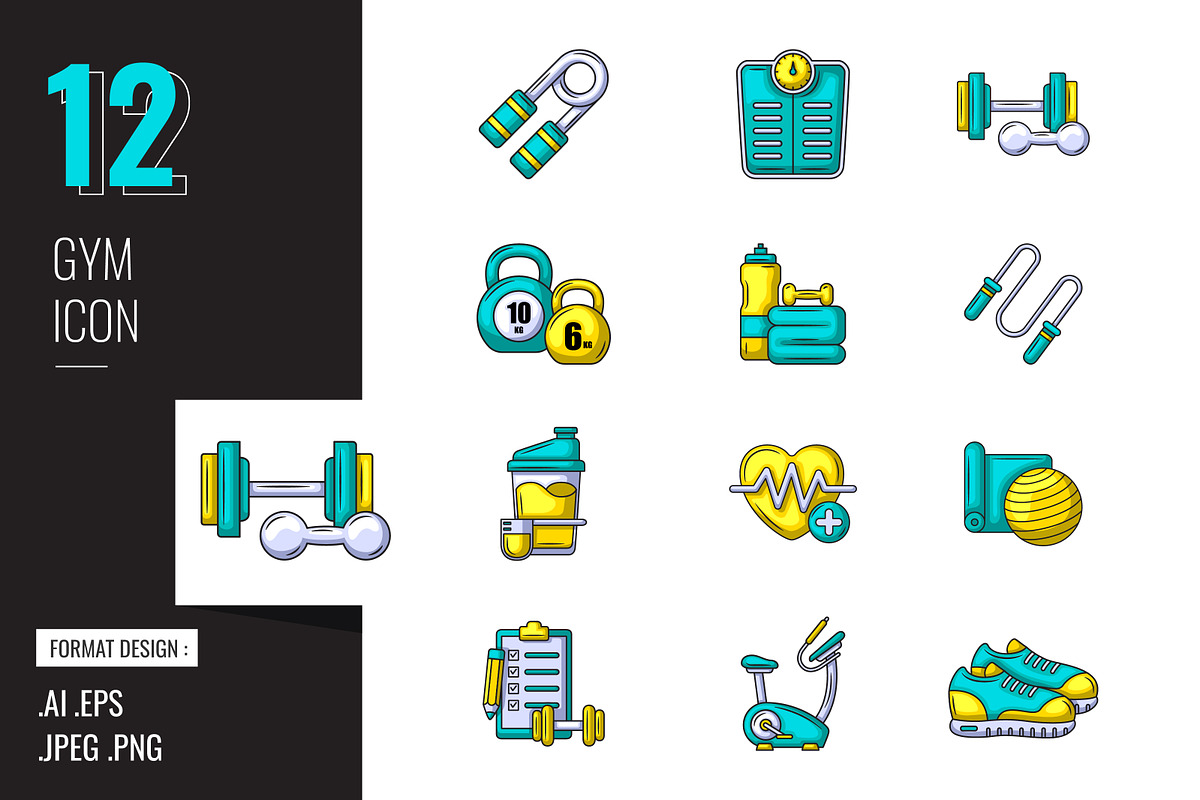 GYM Icon Design, a Duotone Icon by shin_std