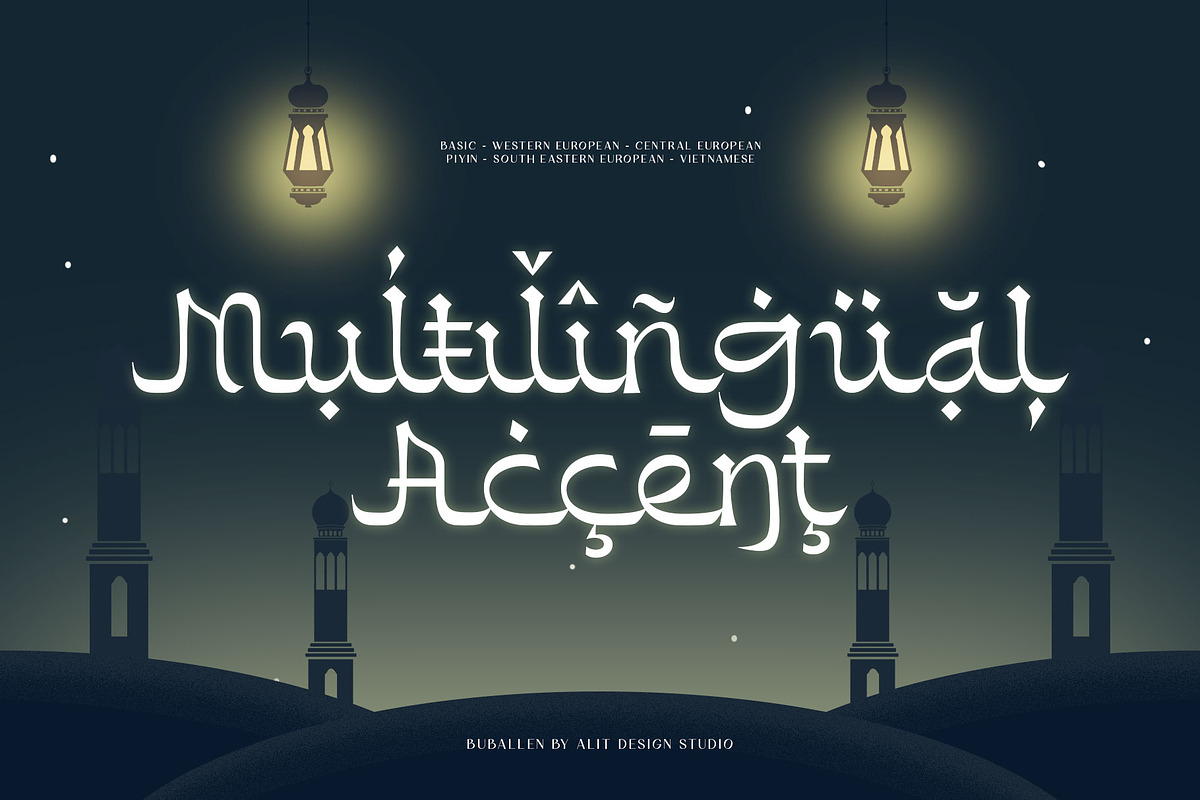 Buballen Arabic Typeface, a Script Font by alit design (Photo 10 of 14)