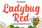 Ladybug Red, a Handwritten Font by FreshTypeINK (Thumbnail 1 of 8)