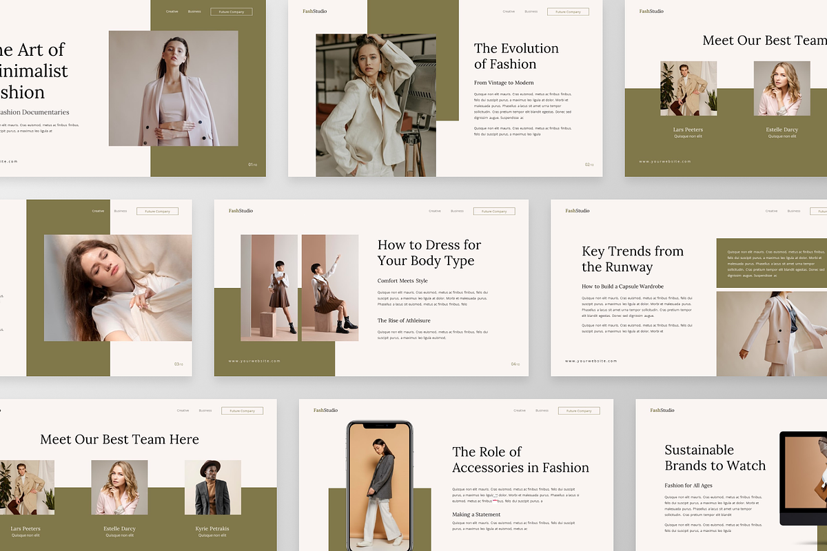 Minimalist Fashion PowerPoint, a Presentation Template by GraphauseProject (Photo 5 of 6)