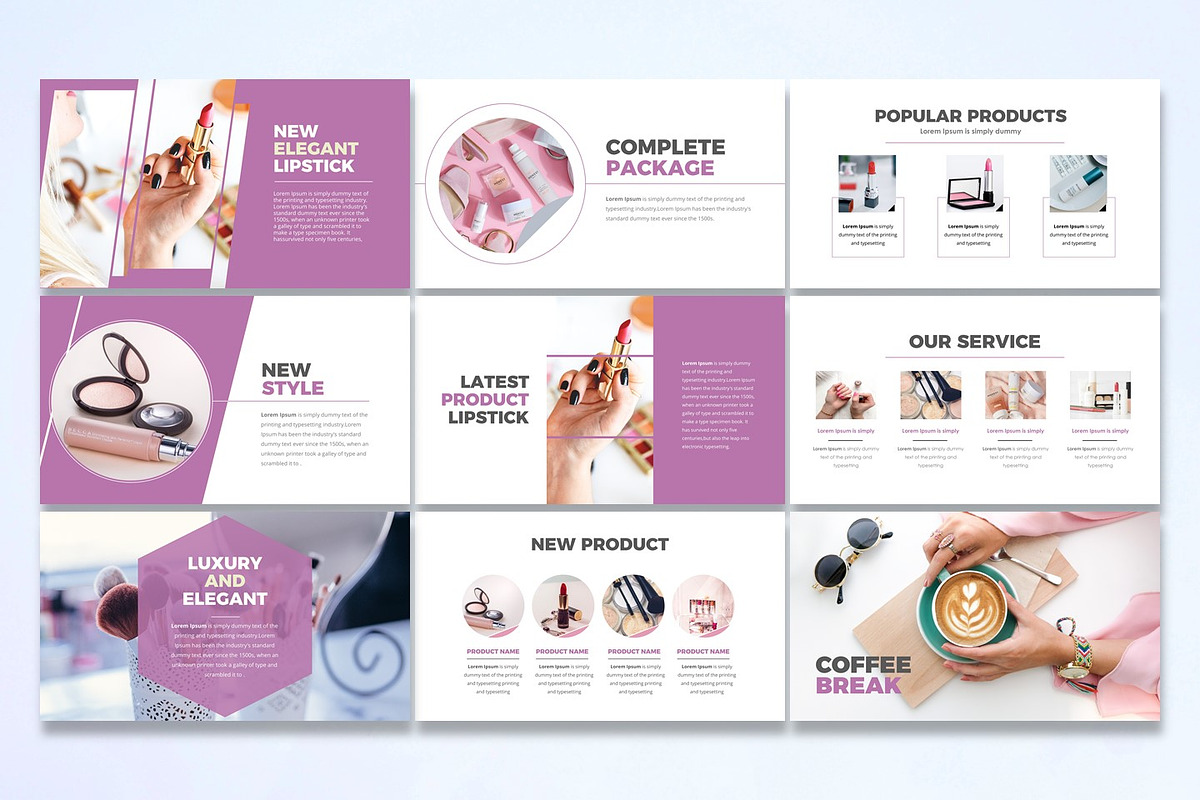 Cosmetics - Powerpoint Template, a Presentation Template by UnicodeID