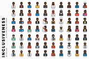 Inclusiveness - 350 User Icons, an Icon by Flat Icons (Thumbnail 2 of 5)