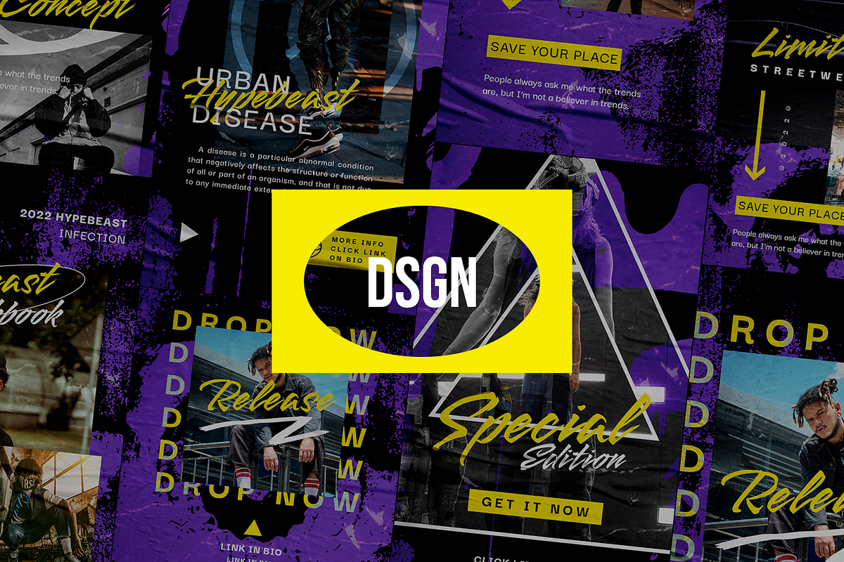 Grafit Urban Instagram Template, a Social Media Template by Creatchees.std (Photo 3 of 5)